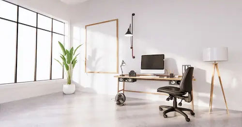 Minimalist Home Office - Minimalist Interior Design Singapore