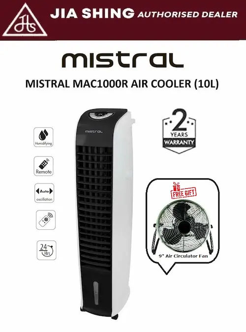 Mistral MAC1000R - Air Cooler Singapore (Credit: Lazada)