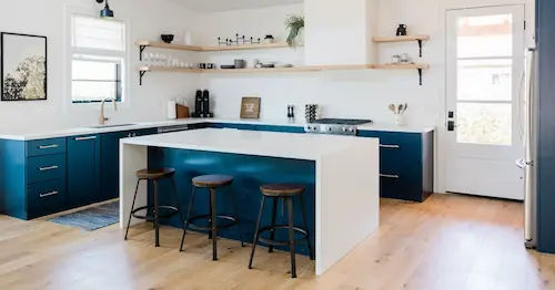 Nautical Navy -  HDB Kitchen Design Ideas Singapore 