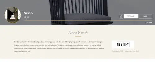 Nestify - Teakwood Furniture Singapore (Credit: 1st Dibs)