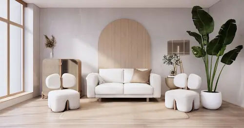 Neutral Colour Palette and Simple Patterns - Modern Interior Design Singapore