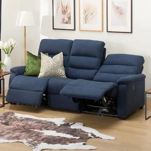 Nitori Recliner 3-Seat Sofa N-Believa NV - Recliner Sofa Singapore (Credit: Nitori)