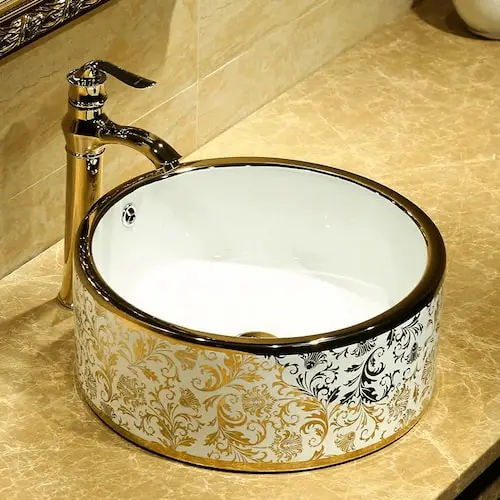 OEM European Golden Washbasin - Wash Basin Singapore (Credit: Lazada)