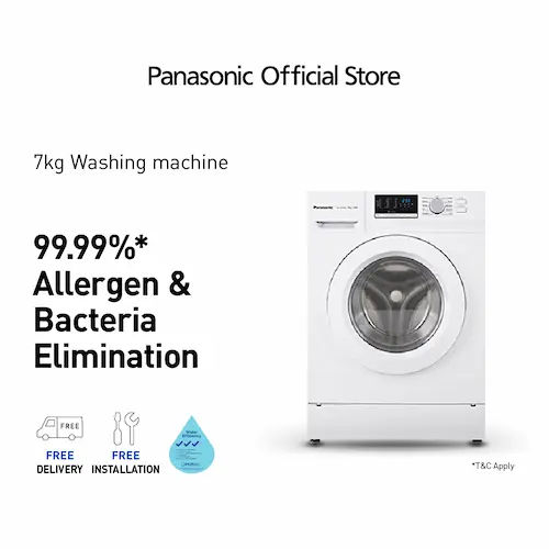 Panasonic 10KG Econavi NA-120VX6 - Best Front Load Washing Machine Singapore (Credit: Shopee)