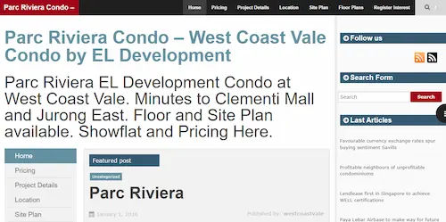 Parc Riviera – West Coast Condo Singapore (Credit: Parc Riviera)