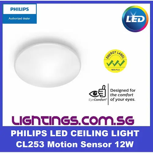 Philips CL253 Motion Censor Ceiling Light - Ceiling Light Singapore (Credit: Shopee)