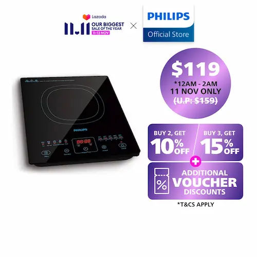 Philips HD4911/62 Induction Cooker - Induction Cooker Singapore (Credit: Lazada)