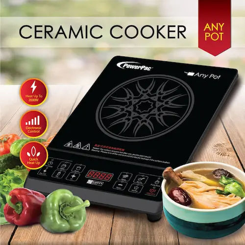 PowerPac PPIC832 Induction Cooker - Induction Cooker Singapore (Credit: Lazada)