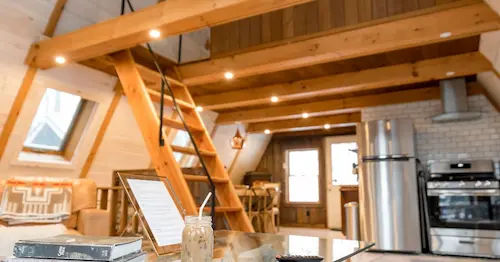 Raw Wood Features - Industrial Interior Design Singapore
