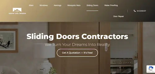 Renovation Contractor Singapore - Sliding Door Singapore (Credit: Renovation Contractor Singapore)