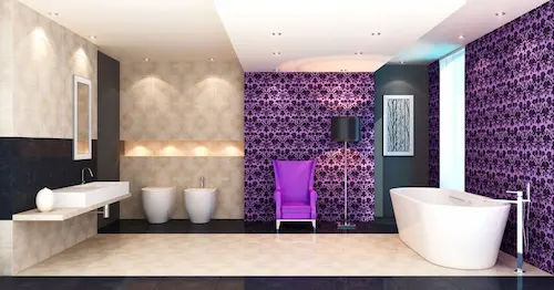 Retro House Bathroom - Retro Interior Design Singapore