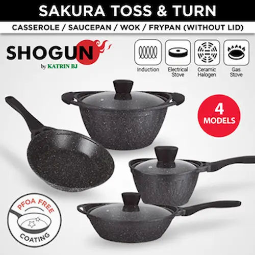 Sakura Toss & Turn Saucepan - Saucepan Singapore (Credit: Qoo10)