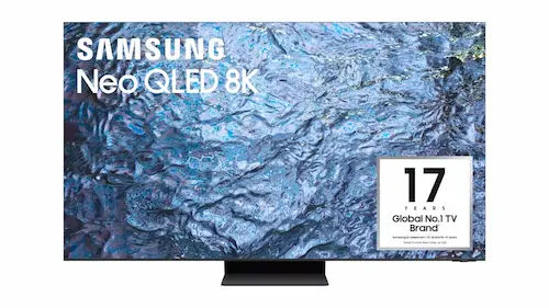 Samsung 65” Qled 8K Smart TV - Android TV Singapore (Credit: Harvey Norman)