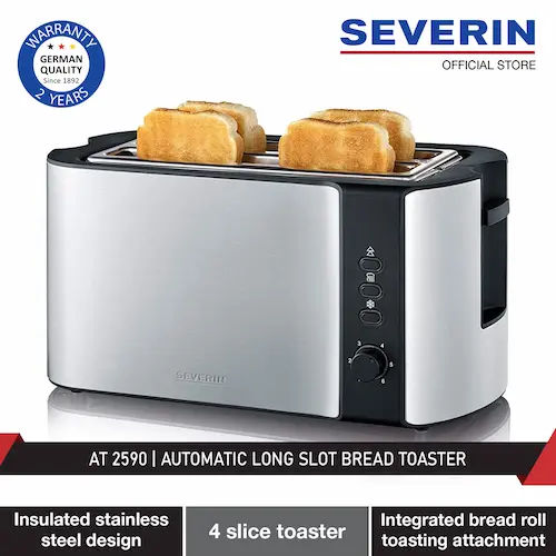 Severin AT 2590 Automatic Long Slot Bread Toaster - Toaster Singapore (Credit: Lazada)