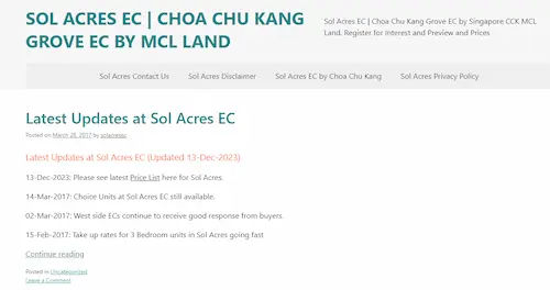 Sol Acres - Choa Chu Kang Condo Singapore (Credit: Sol Acres)