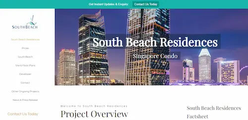 South Beach Residences - Bugis Condo Singapore (Credit: South Beach Residences)