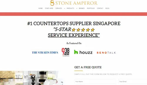 Stone Amperor - Marble Countertop Singapore (Credit: Stone Amperor)