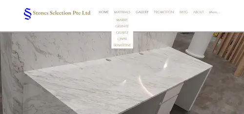 Stones Selection Singapore - Marble Countertop Singapore (Credit: Stones Selection Singapore)