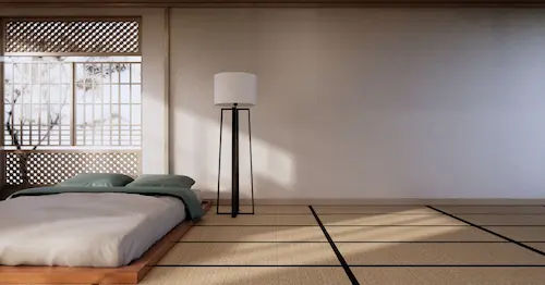 Tatami flooring in the bedroom - Japanese Interior Design Singapore