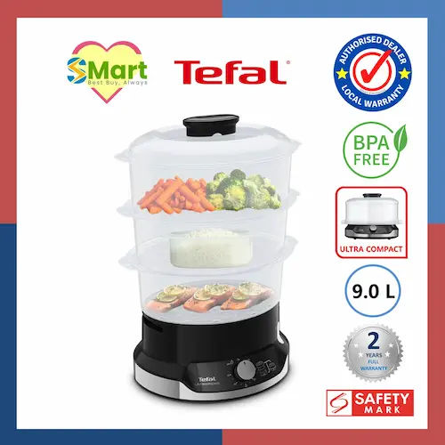 Tefal VC2048 9L Ultracompact Food Steamer - Food Steamer Singapore (Credit: Lazada)