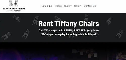 Tiffany Chairs Rental - Tiffany Chair Singapore (Credit: Tiffany Chairs Rental)