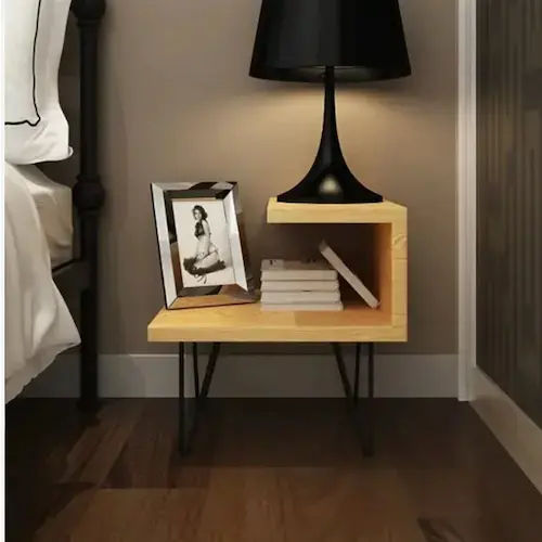 Urban Mood Eventide Minimalist Wireframe Side Table - Bedside Table Singapore (Credit: Urban Mood)