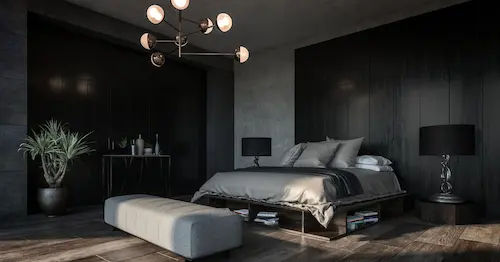 Use Deep And Dark Colors For The Bedroom Theme - Bedroom Design Singapore