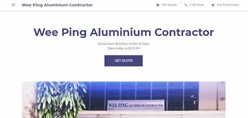 Wee Ping Aluminium Contractor - Window Grill Singapore (Credit: Wee Ping Aluminium Contractor)