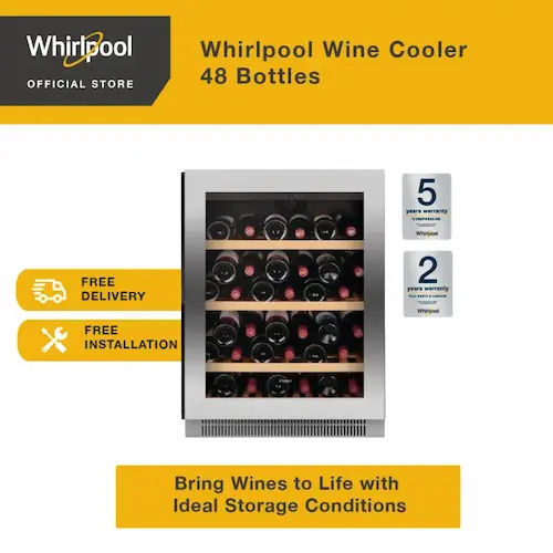 Whirlpool ARC1501 - Wine Chiller Singapore (Credit: Lazada)