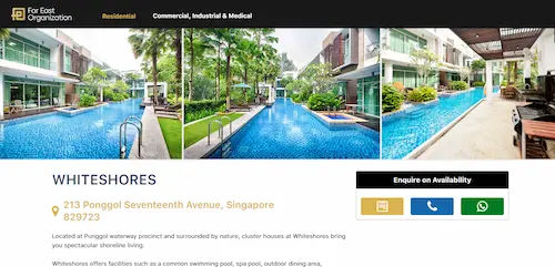 Whiteshores - Punggol Condo Singapore (Credit: Far East)