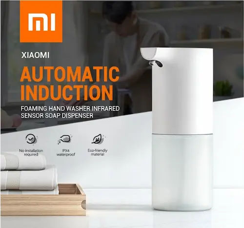 Xiaomi Mijia Automatic Induction Foaming Handwasher - Automatic Soap Dispenser Singapore (Credit: Lazada)