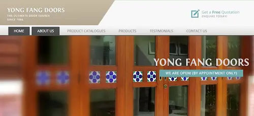 Yong Fang Doors - Door Singapore (Credit: Yong Fang Doors)