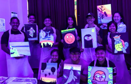 Glow-in-the-Dark Art Jamming Experience