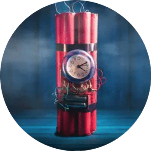 Time's Ticking escape room theme