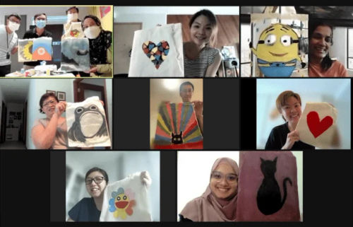 Virtual Tote Bag Art Jamming Workshop – Design and personalise your very own tote bag