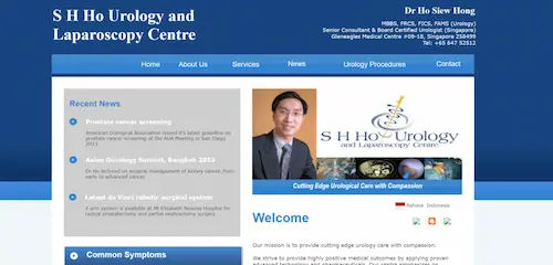 Dr. Ho Siew Hong - Best Urologist Singapore