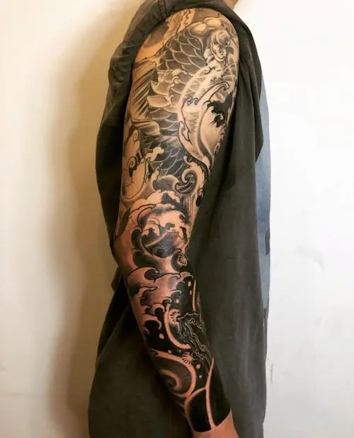 Japanese Style Full Sleeve Tattoo – INKVASION Tattoo Studio