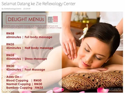 Zie Reflexology Centre - Massage Johor Bahru