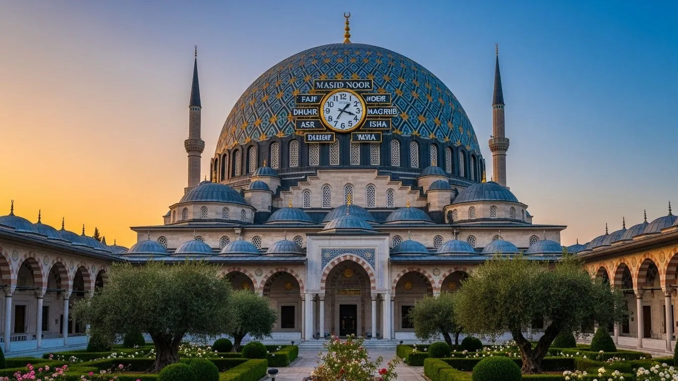 masjid noor salah times