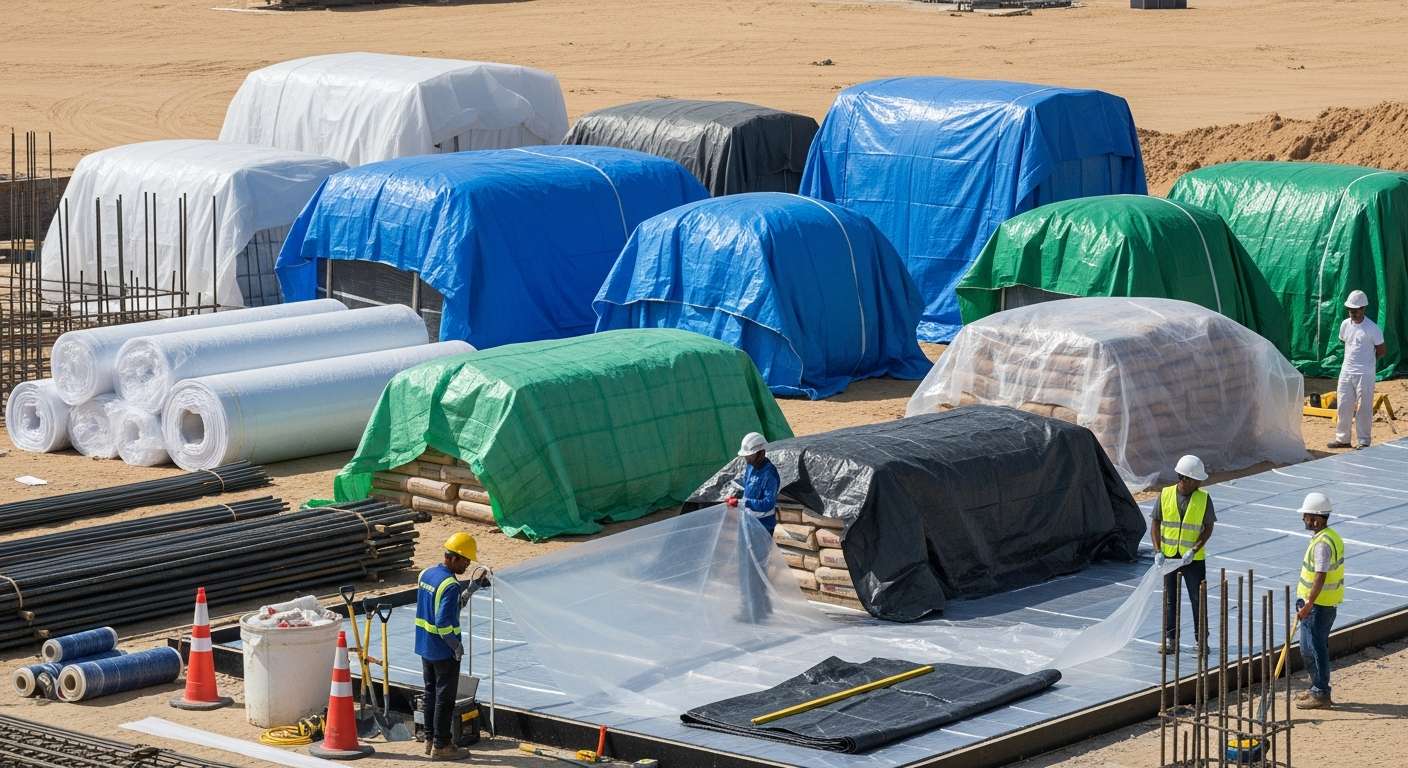 Polythene Sheets & Tarpaulin UAE — Sizes, GSM Guide & Construction Uses