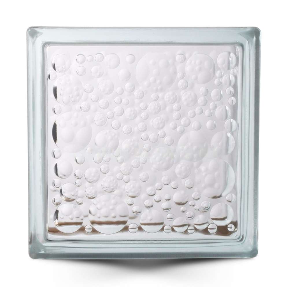 Glass Block Water Bubble, Offers Effective Thermal and Acoustic Insulation, Pack of 6 0