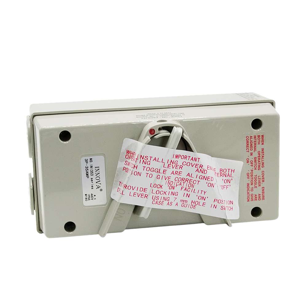 Eurolux IP66 35A 3Pole Waterproof Isolator Switch 0