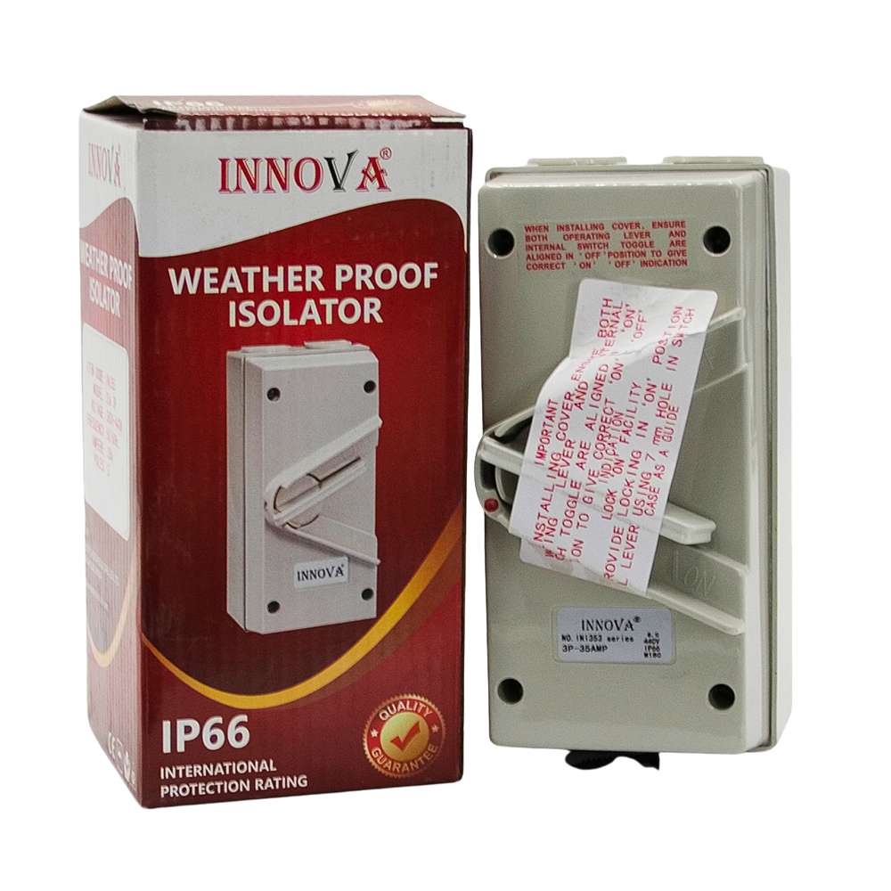 Eurolux IP66 35A 3Pole Waterproof Isolator Switch 3