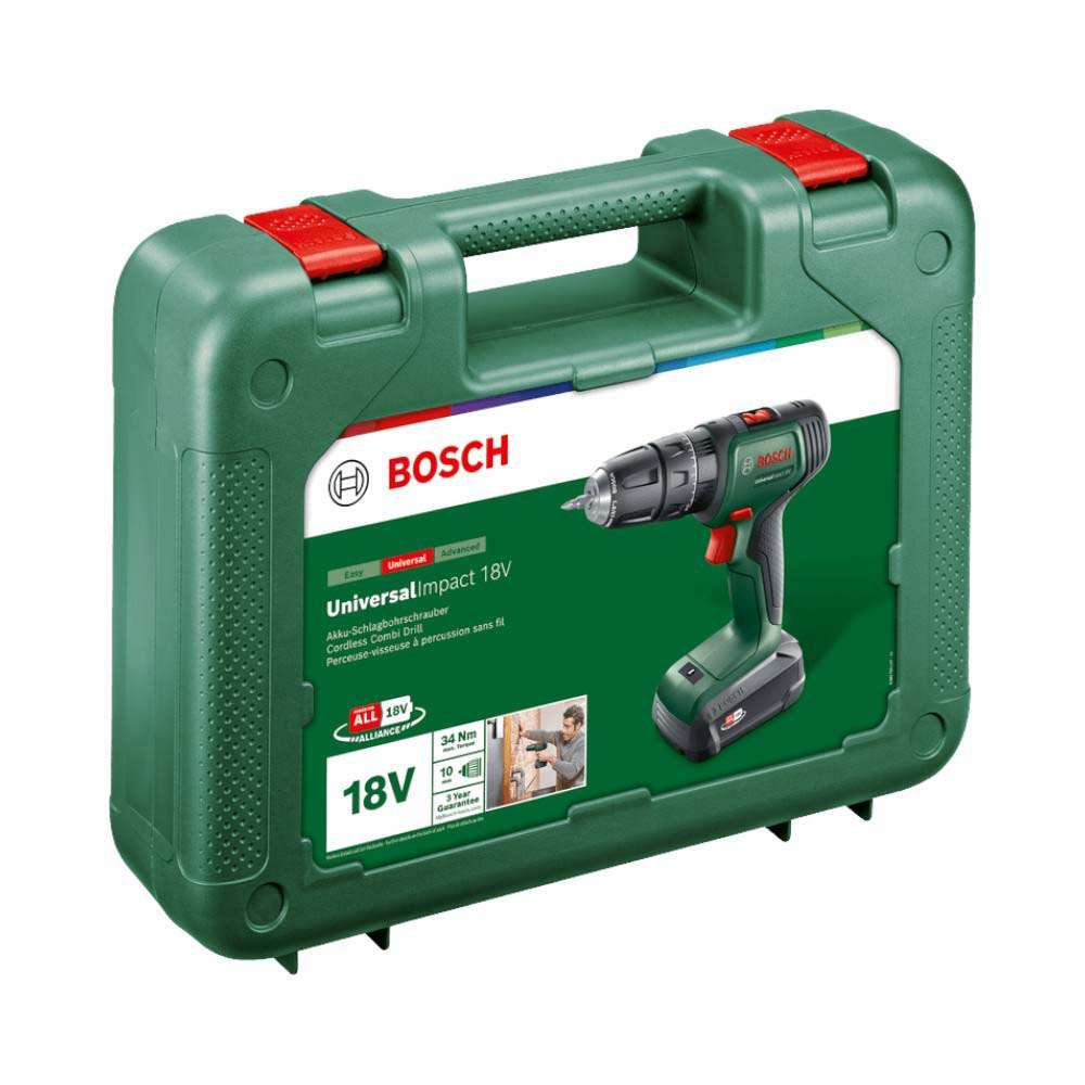 Bosch 06039C8171 18V Universal Impact Cordless Combi Drill 2