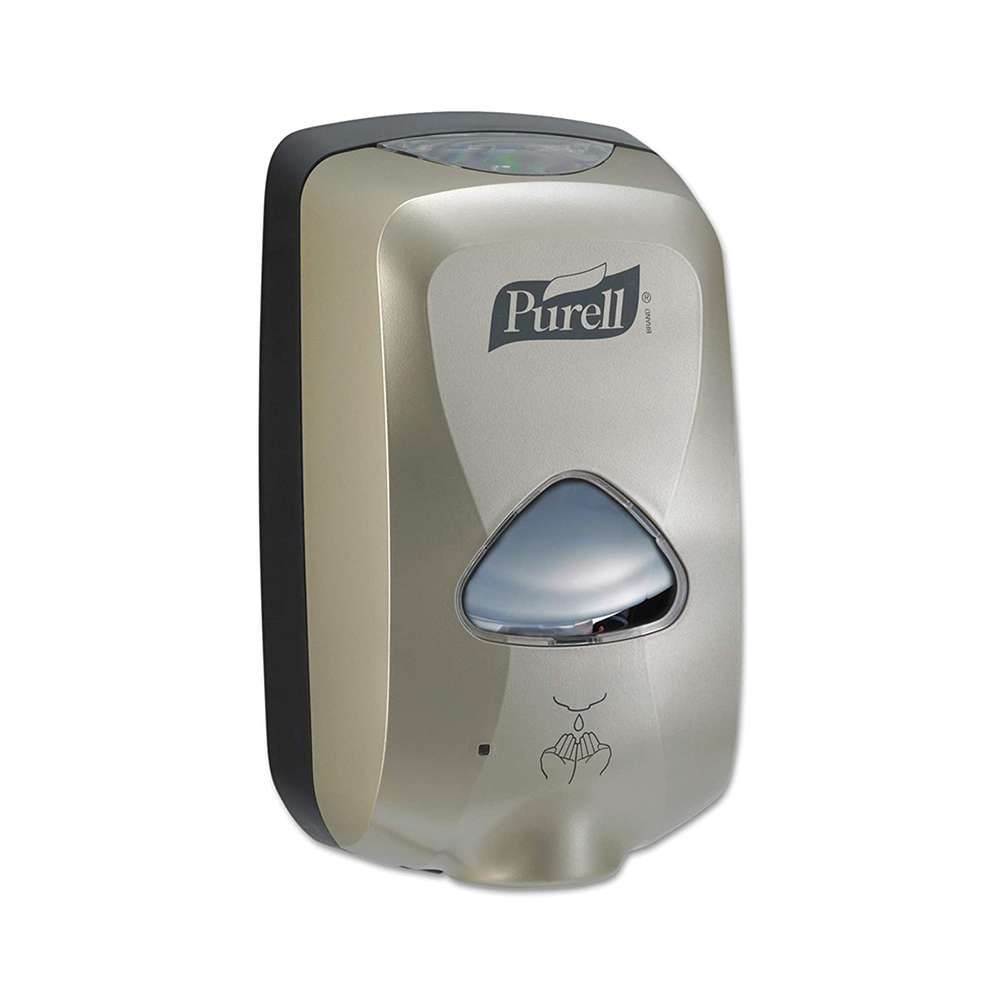 Purell TFX ABS Plastic Touch Free Sanitizer Dispenser (Nickel 6 x 10.5 x 4")