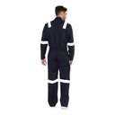Vaultex MUN 250GSM Anti-Static Fire Retardant Cotton Coverall, Reflective Tape, Royal Blue, 2XL 1