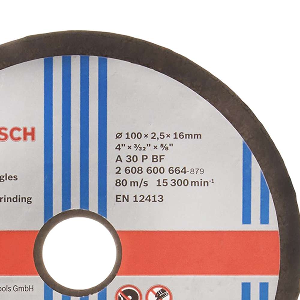 Bosch Metal Cutting Disc 100 x 2.5 x 16mm - Per Carton 1