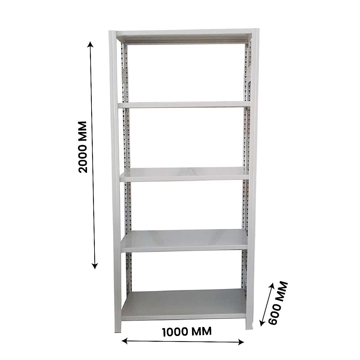 AST Bolt Free Shelving 10060200-100-5 5 Shelves 100 Kg/Level HR Steel Powder Coated 0