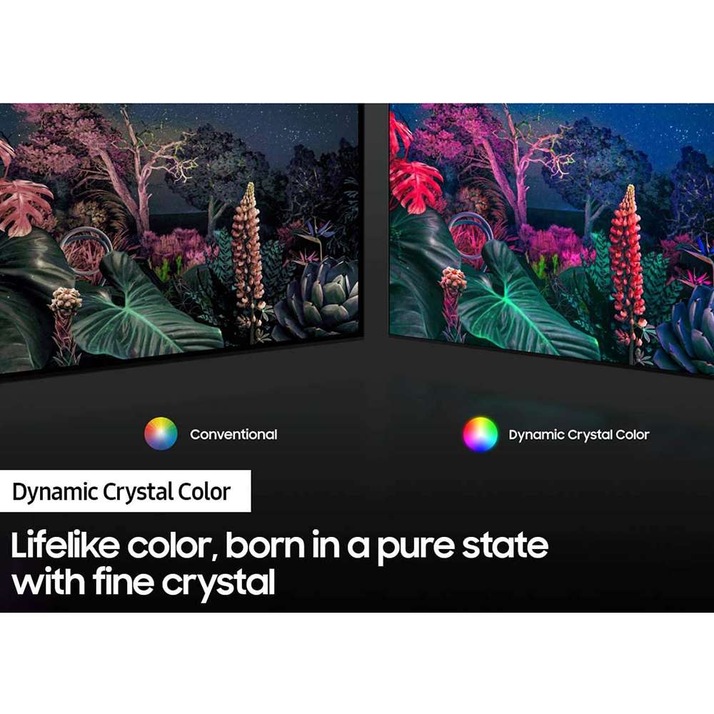 Samsung 60" Crystal 4K UHD SmartTV AU8000 Dynamic Crystal Color Crystal Processor 4K AirSlim Active HDR10+ Support UA60AU8000UXZN 11