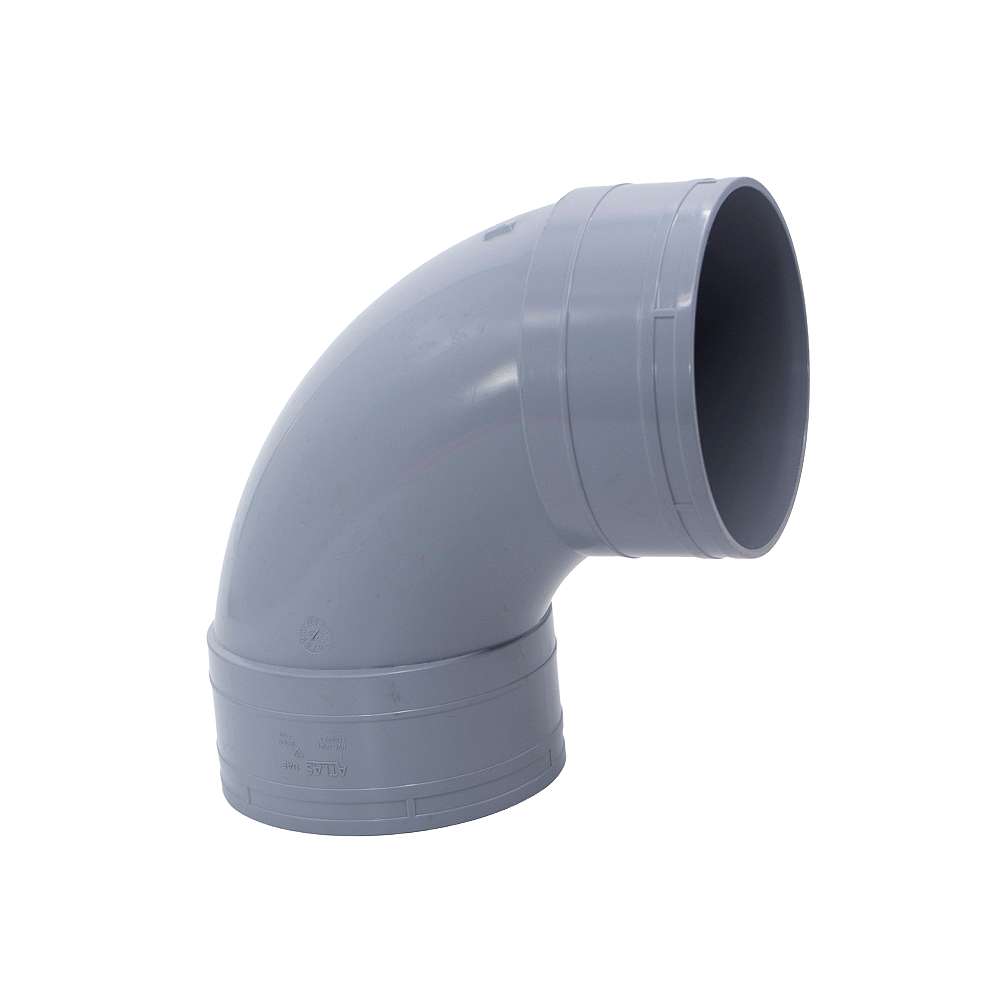 كوع بلاستيكي (UPVC) من أطلس (Atlas) بزاوية (90) درجة قياس (6") يعمل بدرجات حرارة عالية (140F) يباع بالقطعة 0